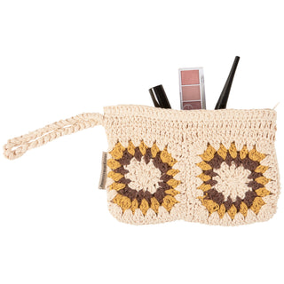 Crochet Sunflower Wristlet