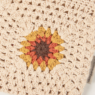 Crochet Sunflower Crossbody Bag