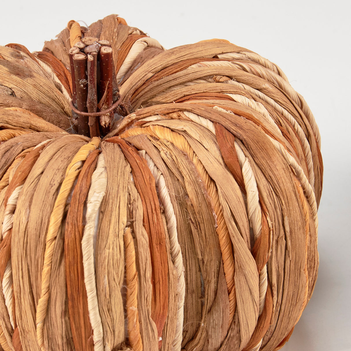 Woven Rattan Pumpkins (Set of 3)