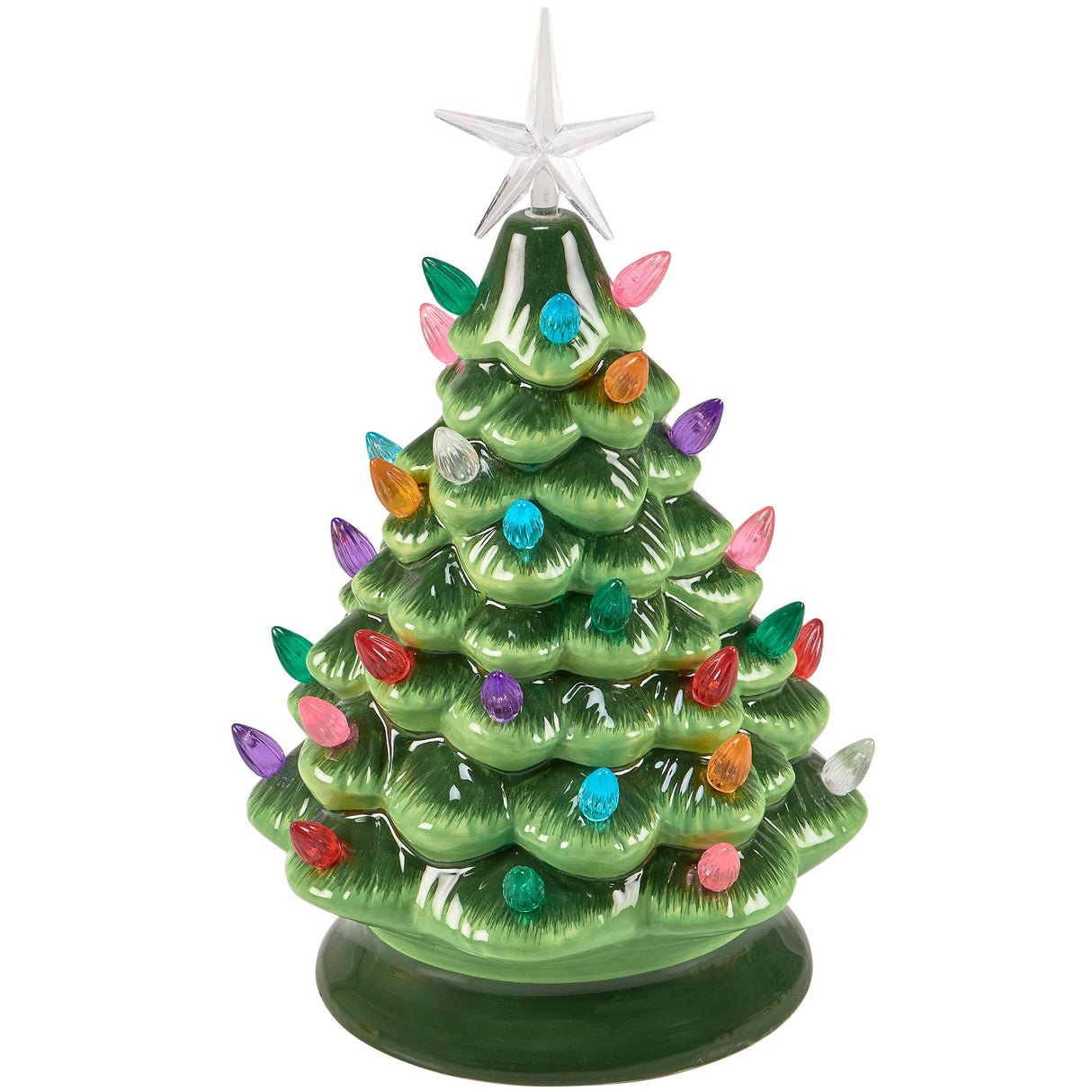 Vintage-Inspired Lighted Ceramic Tree