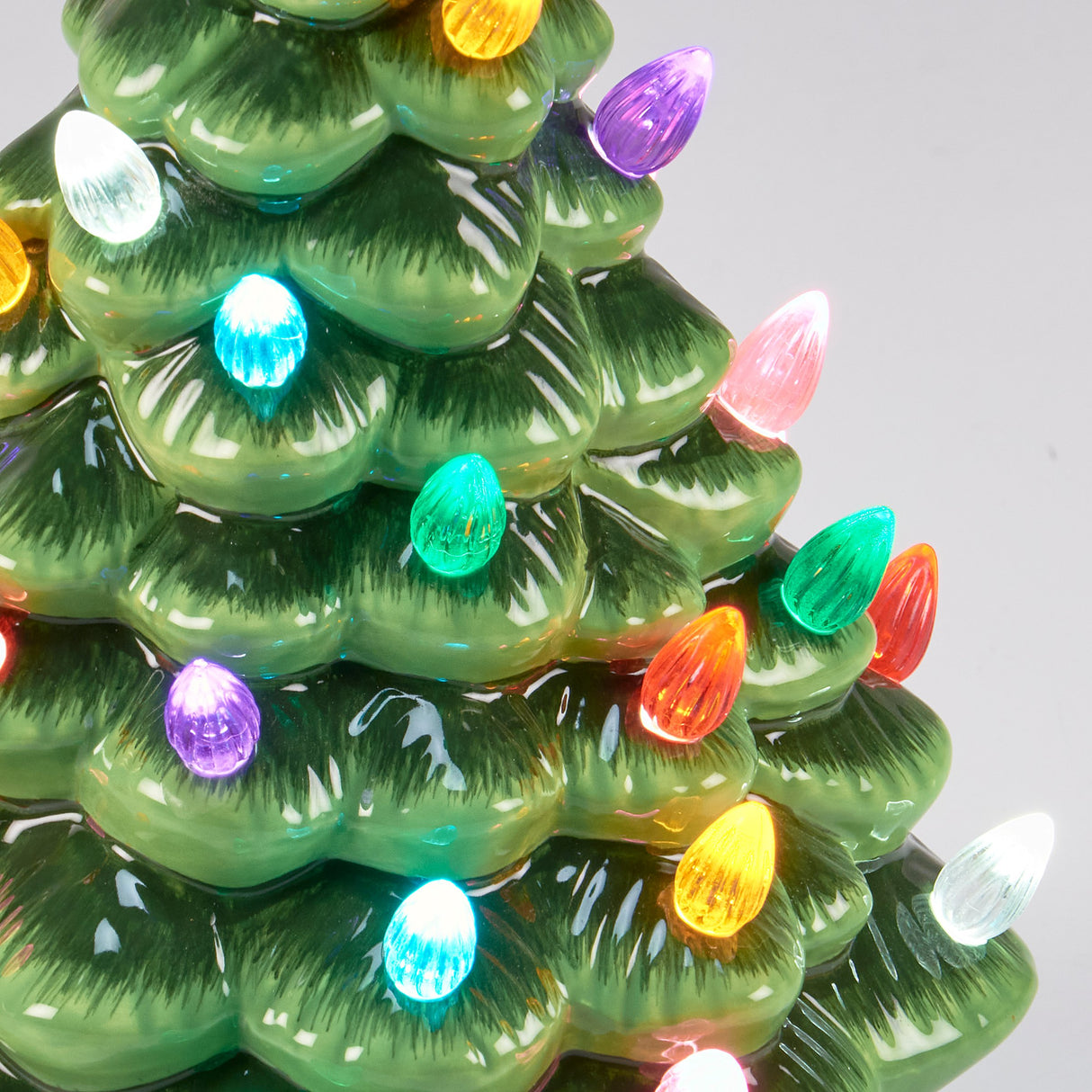 Vintage-Inspired Lighted Ceramic Tree