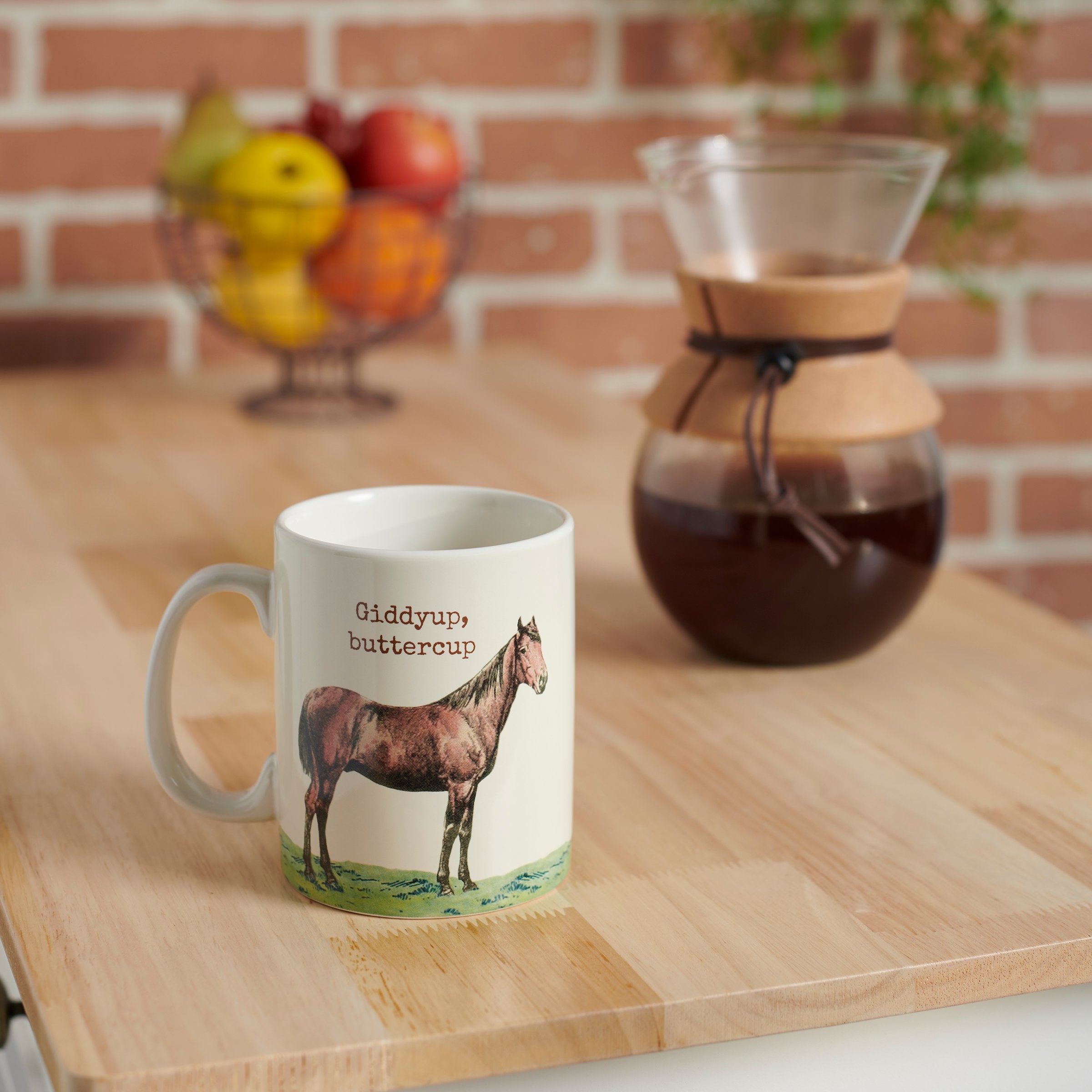 Giddyup Buttercup Horse Ceramic Mug - Thumbnail 3