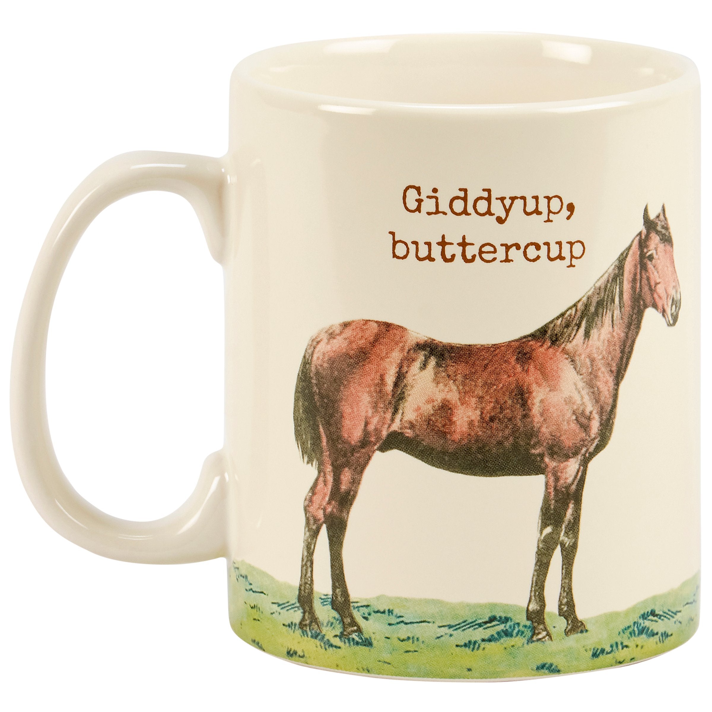 Giddyup Buttercup Horse Ceramic Mug - Thumbnail 2