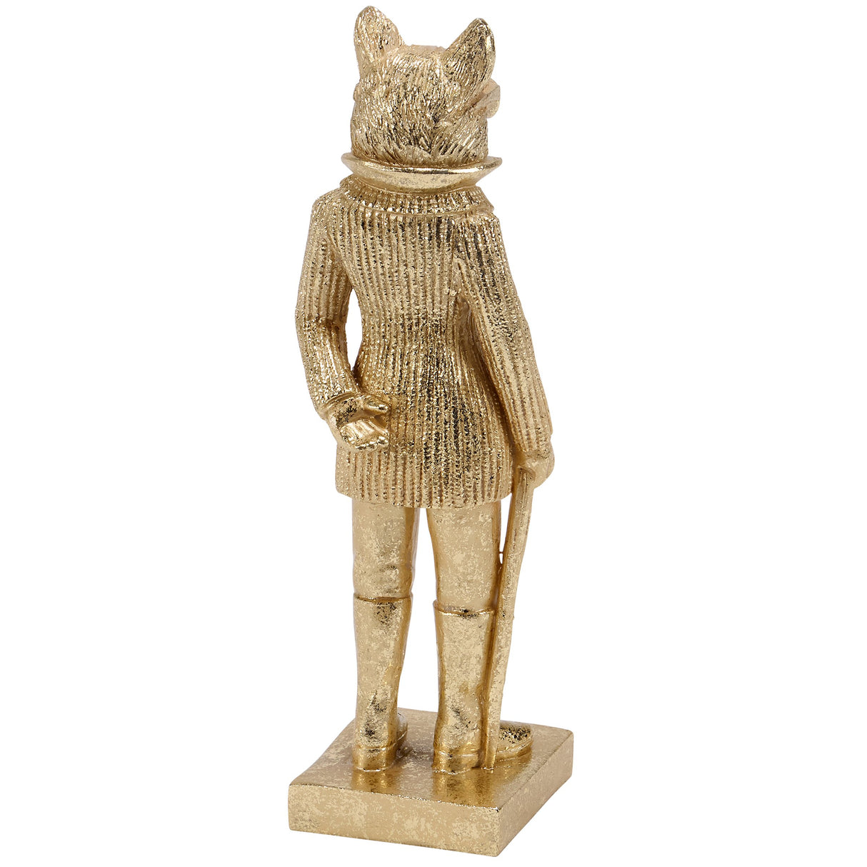 Distinguished Gold Fox Resin Figurine