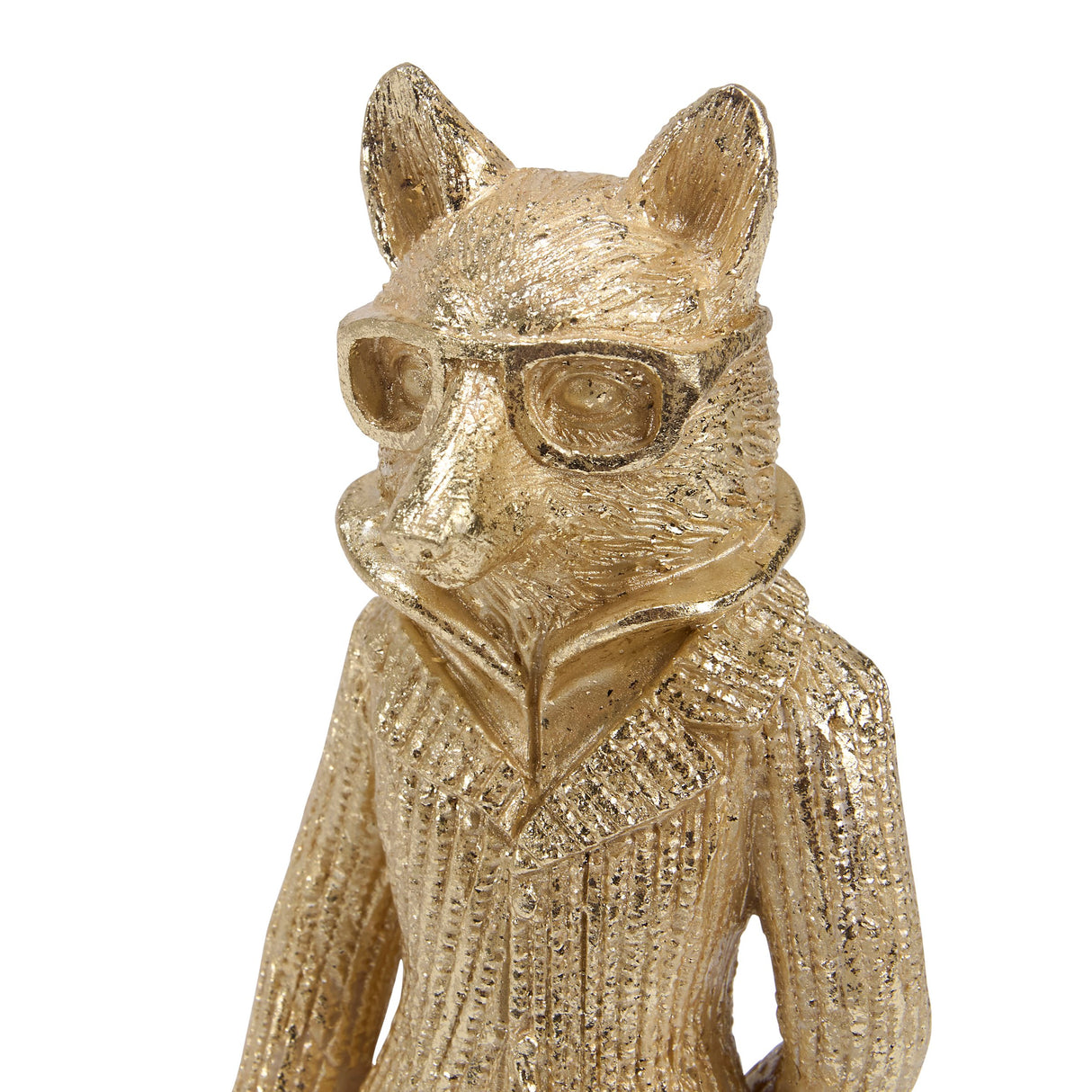 Distinguished Gold Fox Resin Figurine
