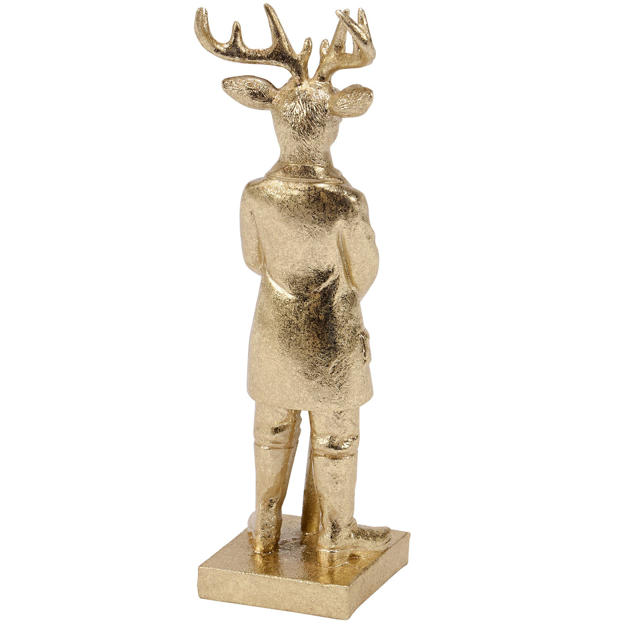 Distinguished Gold Deer Resin Figurine
