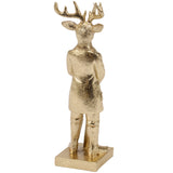 Distinguished Gold Deer Resin Figurine