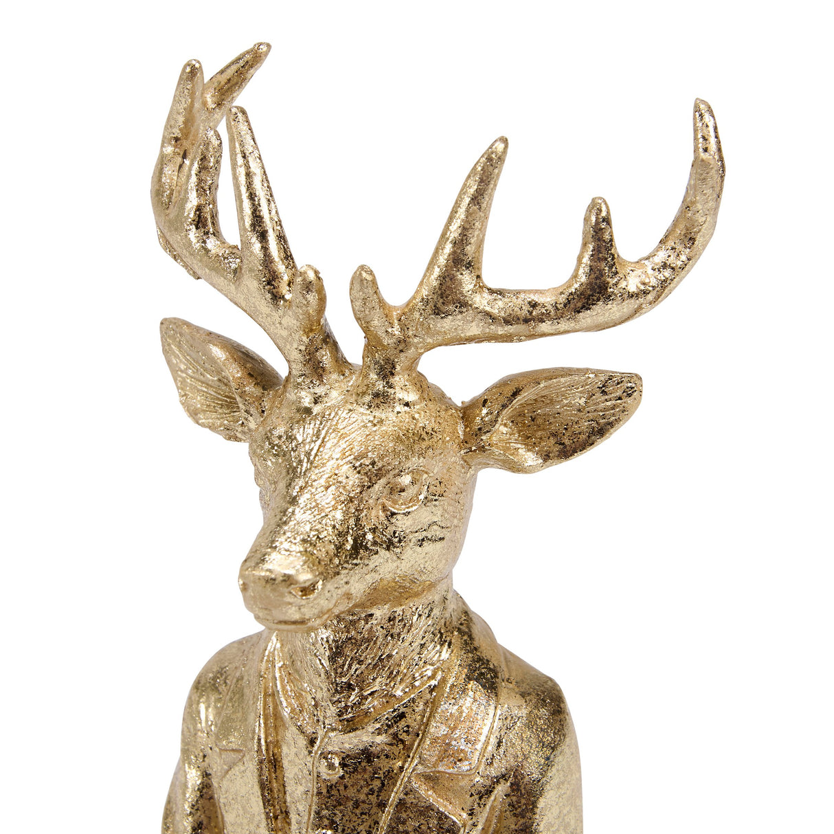 Distinguished Gold Deer Resin Figurine