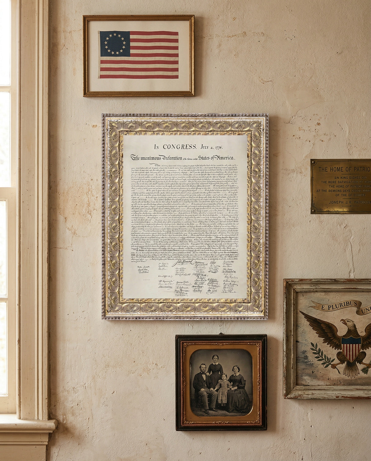 Framed Declaration of Independence Wall Art