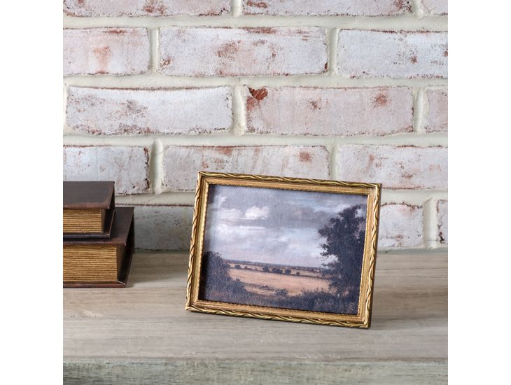 Dutch Countryside Natural Landscape Framed Canvas Print