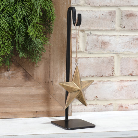 Black Metal Ornament Display Stand | 12'' Tall