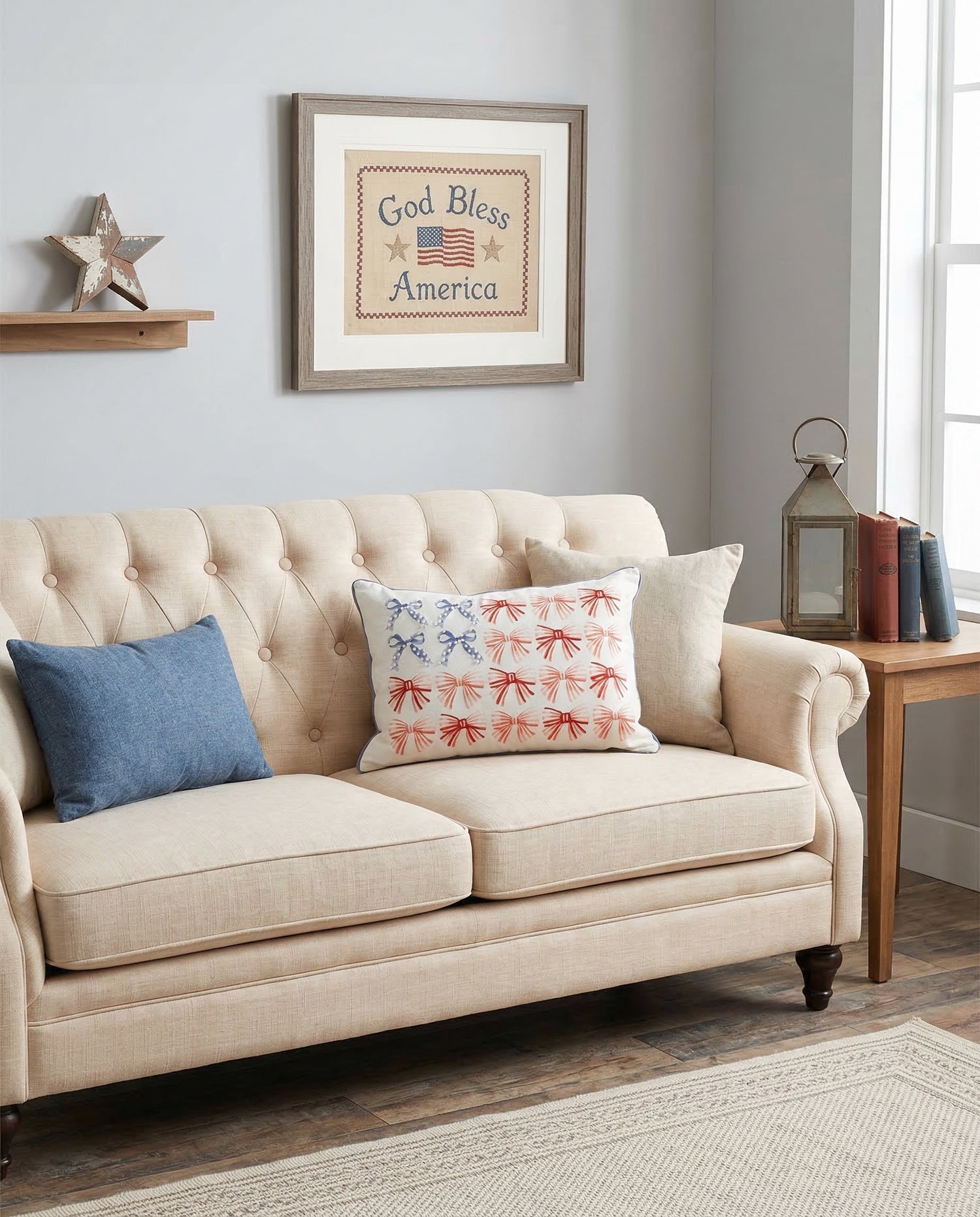 Liberty Ribbons & Bows Lumbar Pillow