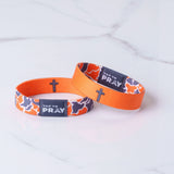 Team Camo Orange Tap to Pray Wristband