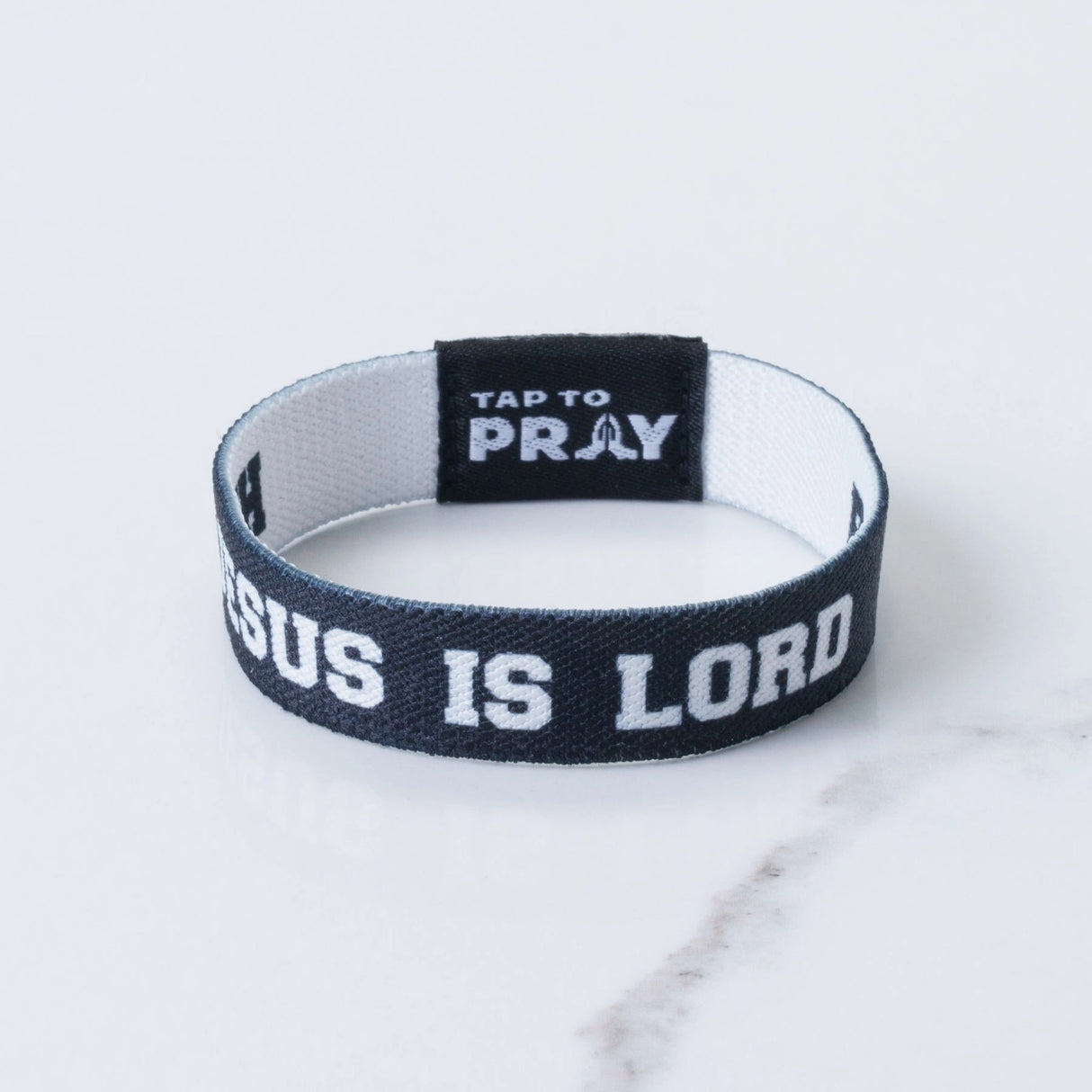 Jesus Is Lord Tap to Pray Wristband