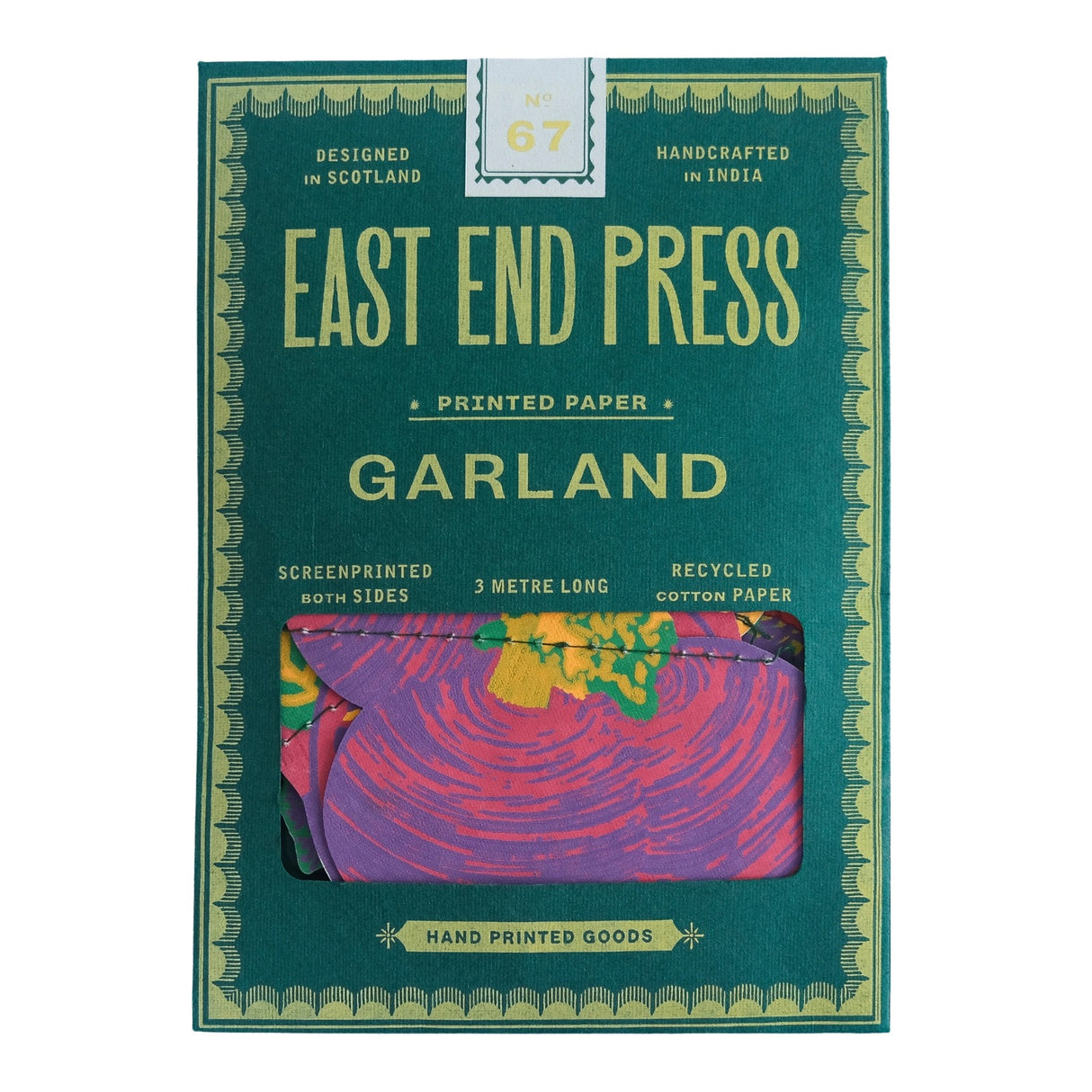 Hand-Sewn Vegetables Paper Garland | East End Press