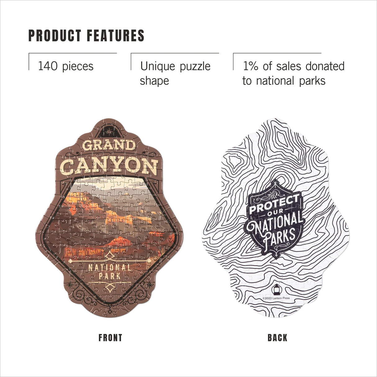 Protect Our National Parks Grand Canyon Mini Shaped Jigsaw Puzzle