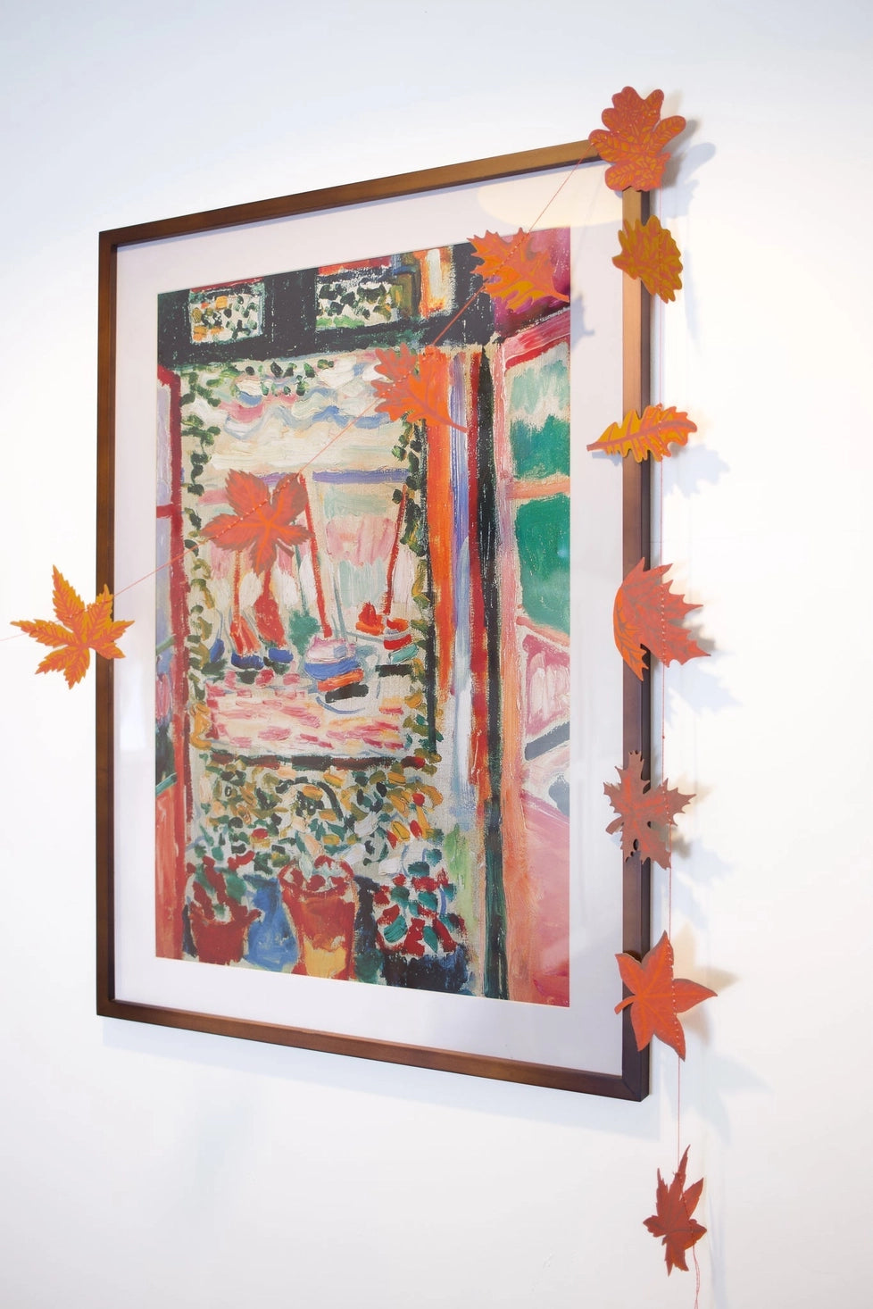 Autumn Leaves Sewn Paper Garland | East End Press