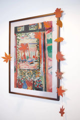 Autumn Leaves Sewn Paper Garland | East End Press