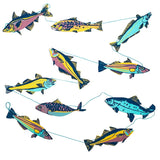 Hand-Sewn Fishes Paper Garland | East End Press
