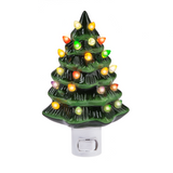 Light Up Ceramic Christmas Tree Night Light