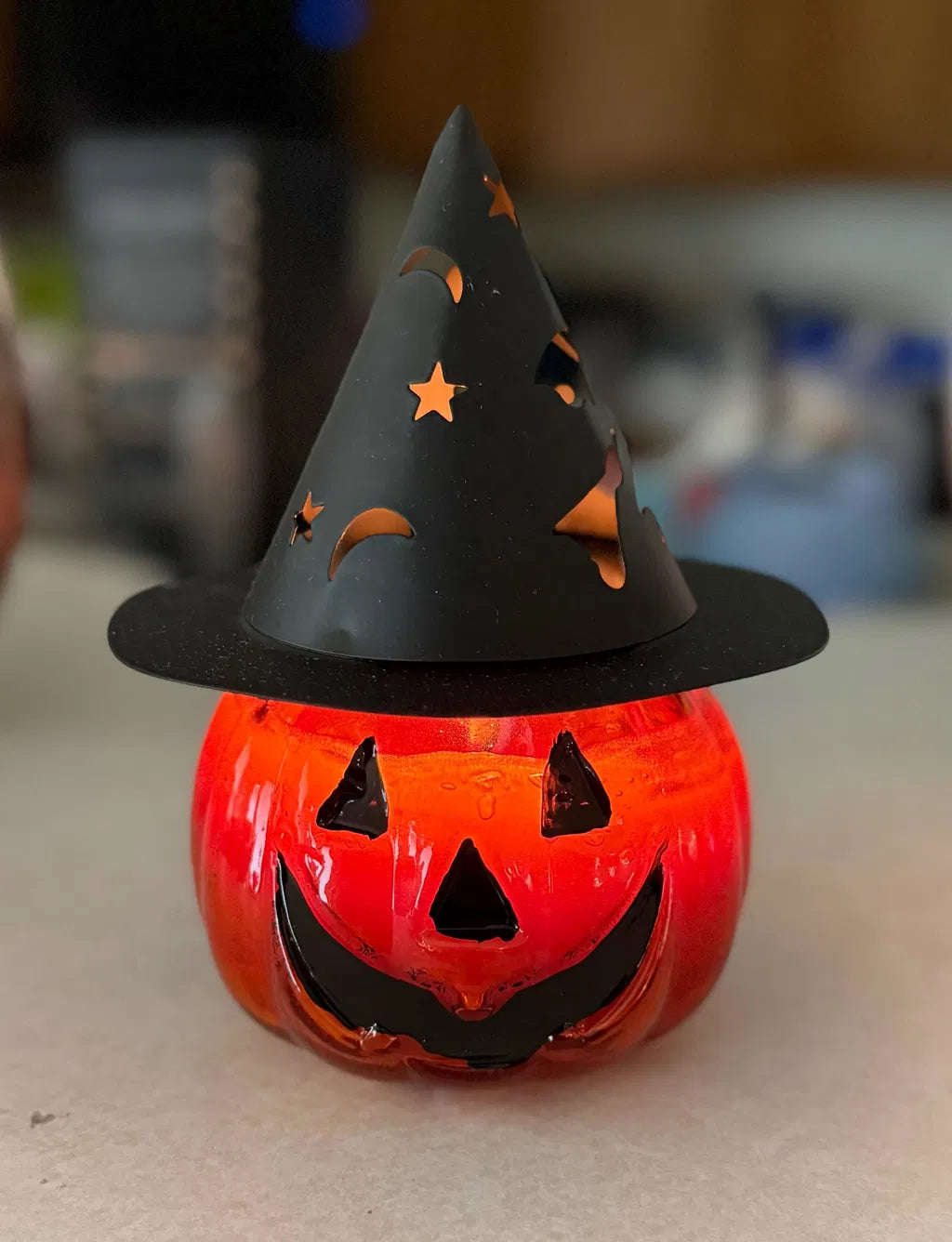 Jack-O-Lantern Pumpkin Pie Candle