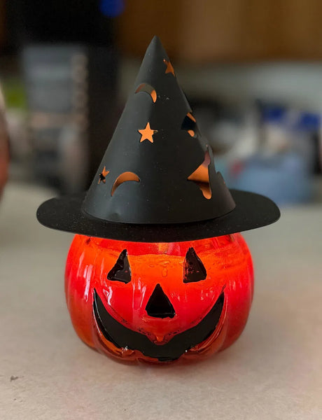 Jack-O-Lantern Pumpkin Pie Candle