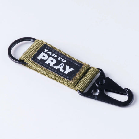 Tactical Carabiner Tap to Pray Keychain