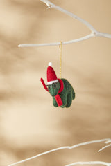 Handmade Felt Dashing Dinosaur with Hat & Glasses