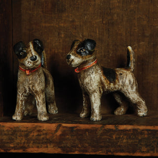 Distressed Hand-Painted Cast Iron Dog Breeds