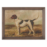 Vintage Dog Landscape Portrait Framed Wall Art