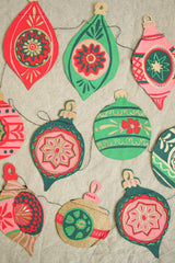 Baubles Sewn Paper Garland | East End Press