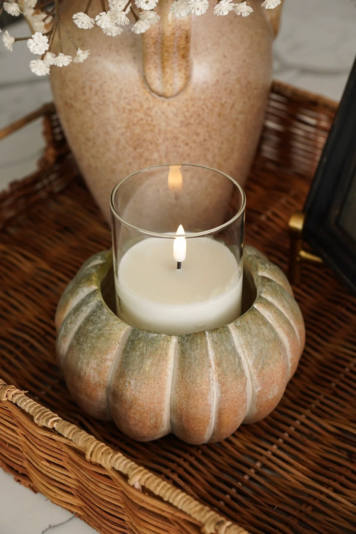 Fall Ombre Cement Pumpkin Planters | 3 Sizes
