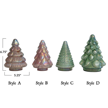 Iridescent Mercury Glass Tree | 4 Styles
