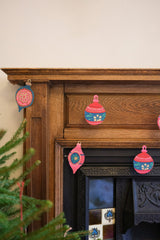 Baubles Sewn Paper Garland | East End Press