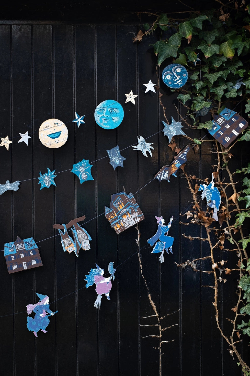 Wicked Witches Sewn Paper Garland | East End Press