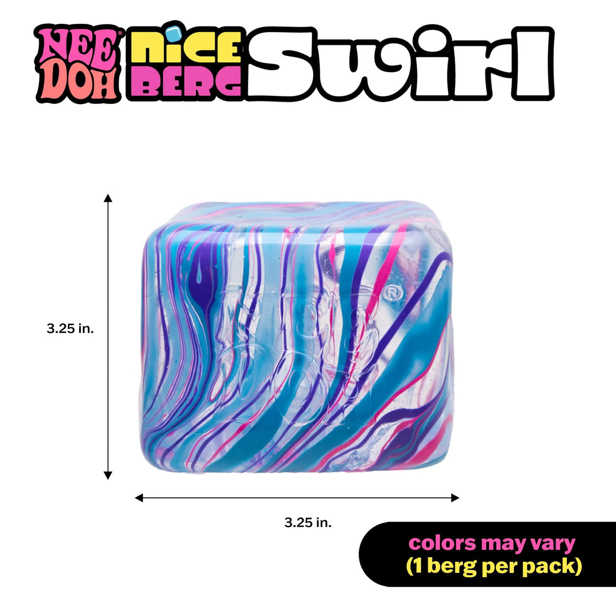 NeeDoh Nice Berg Swirl Sensory Cube