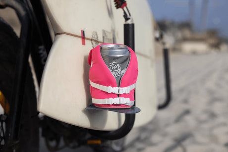 The Buoy Party Pink Insulated Can Cooler | Puffin Drinkwear