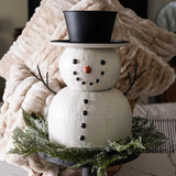 Frosty Tin Snowman Figurine