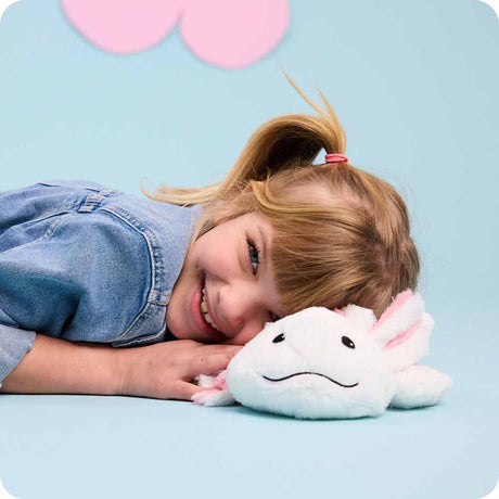 White Axolotl Warmies Plush Animal