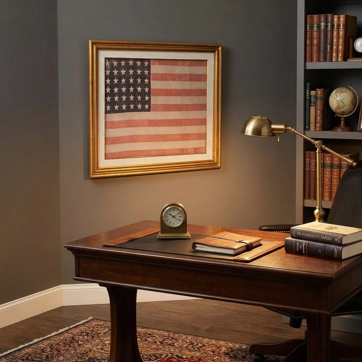 Framed 1865 American Flag Wall Art
