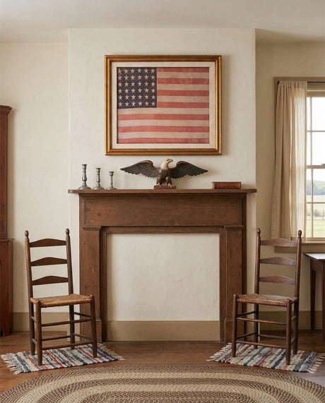 Framed 1865 American Flag Wall Art