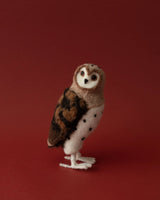 Handmade Wool Felt Barn Owl