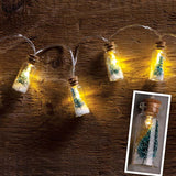 Bottle Brush Tree Jar LED String Lights