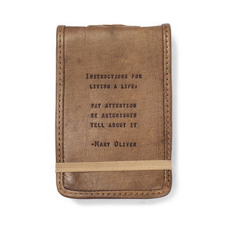 Mini Leather Journals with Inspirational Quote
