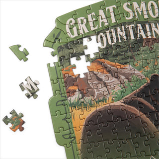 Protect Our National Parks Great Smoky Mountains Mini Shaped Jigsaw Puzzle
