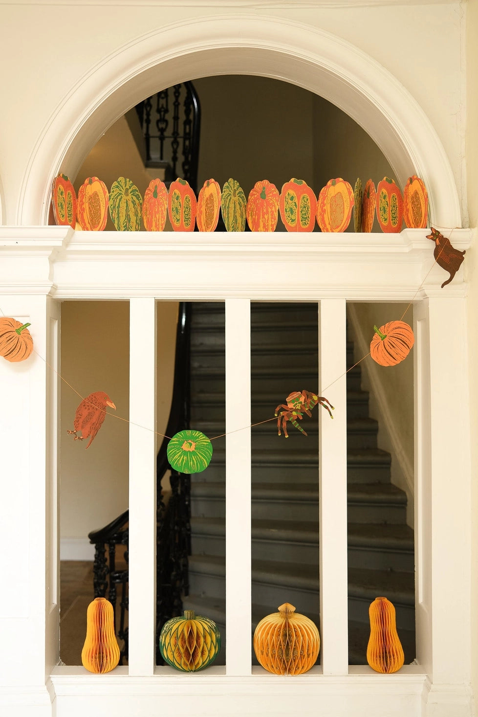 Pumpkin & Spooky Sewn Paper Garland | East End Press