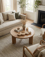 Organic Scalloped Paulownia Wood Tray