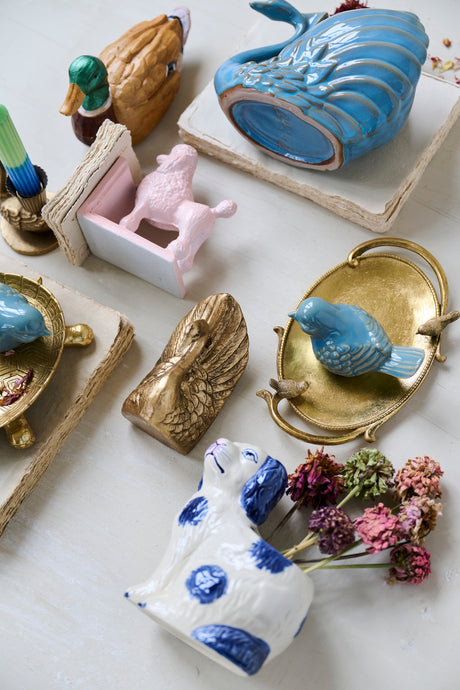 Hand-Painted Resin Mallard Duck Figurine