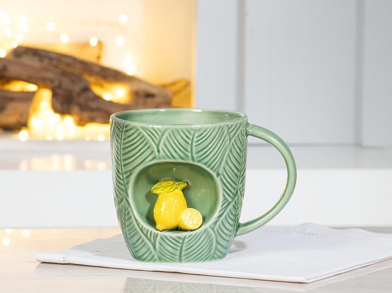 Leafy Lemon Alcove 3D Coffee Mug