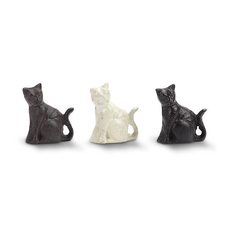 Mini Cast Iron Cat Figurines
